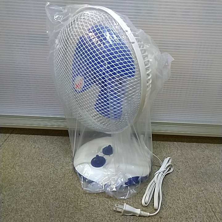 新品】【未使用】 18㎝卓上扇風機 山善 YDT-C183 ホワイトブルー 3時間