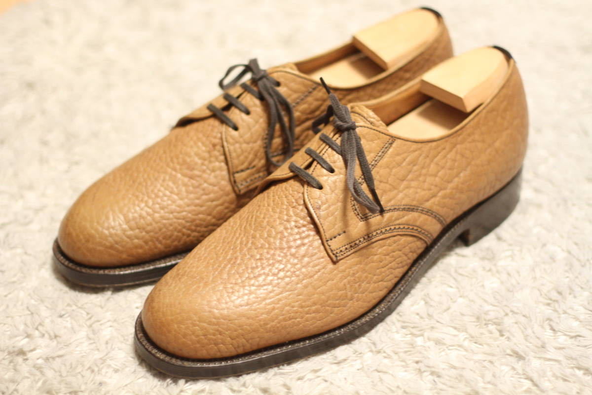 極美品/ラクダ革】Church's プレーントゥ ELGIN 80F(グレインレザー