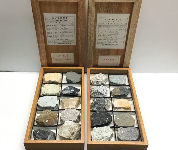◇京都科学標本 火成岩標本 たい積岩標本 10種一組 セット 日本地学