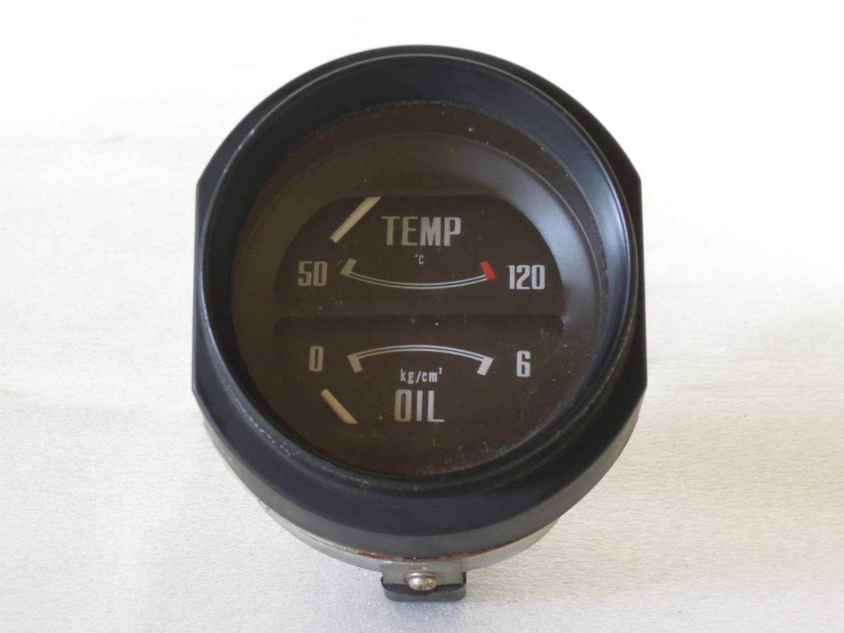 NISSAN S30 フェアレディZ TEMP/OIL 水温計 油圧計 フェアレディZ(S30)で純正メーターは変えず見やすい場所で、水温