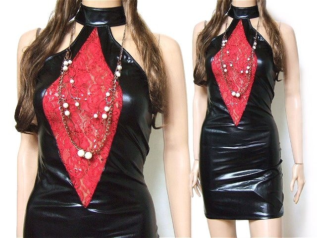 新品 741 A Queen 新品 胸元レースsexyフェイクレザー風ワンピース キャバ嬢お水コスチュームsns撮影にも R Canmil の落札情報詳細 ヤフオク落札価格情報 オークフリー スマートフォン版