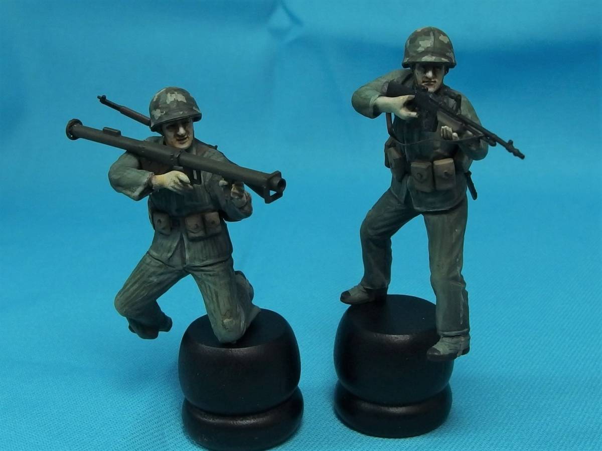 完成品 1 35 Ww2アメリカ軍海兵隊 バズーカ 機関銃装備 2体セット の落札情報詳細 ヤフオク落札価格情報 オークフリー スマートフォン版