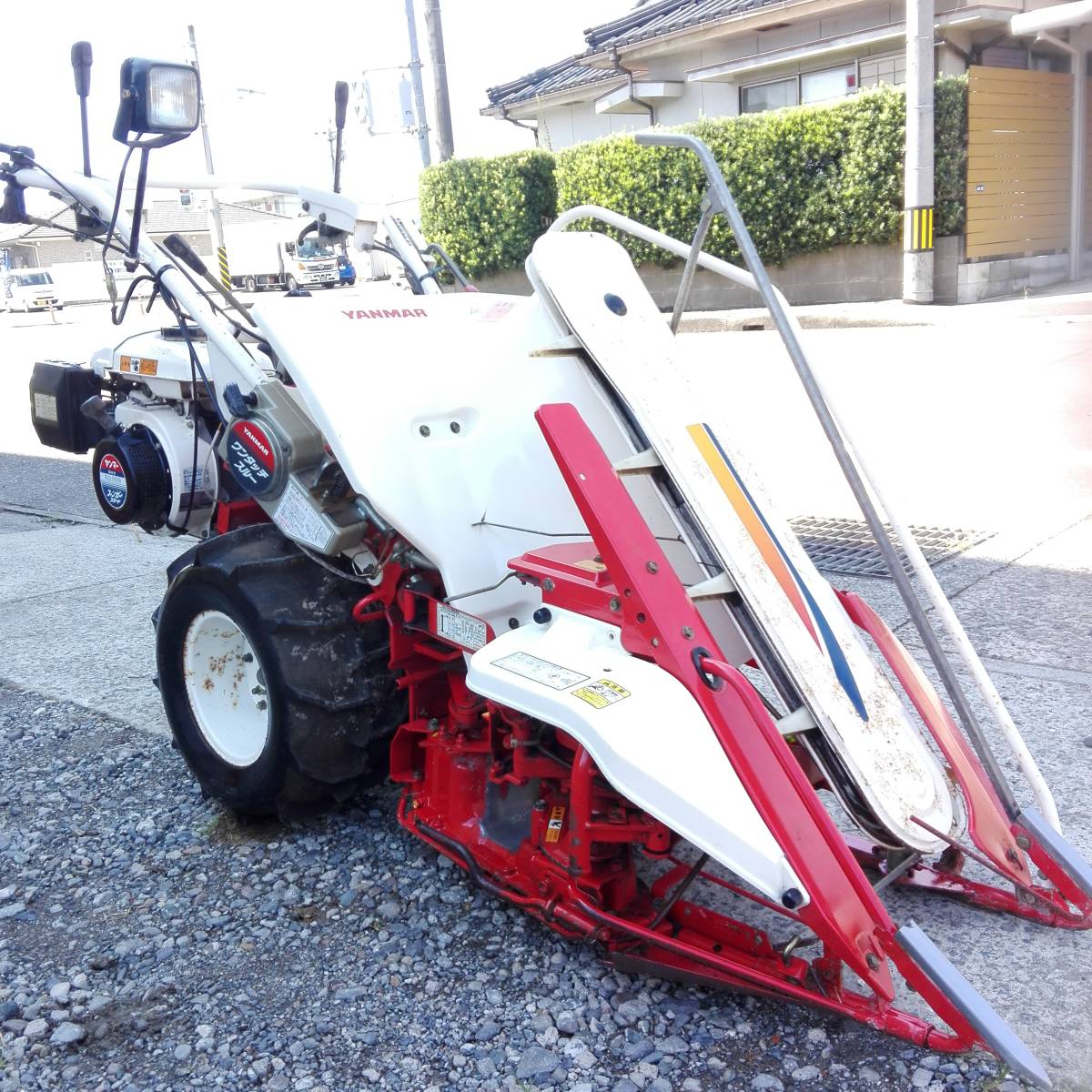 鹿児島発 ヤンマー 一条刈りガソリンエンジンバインダー Be35A
