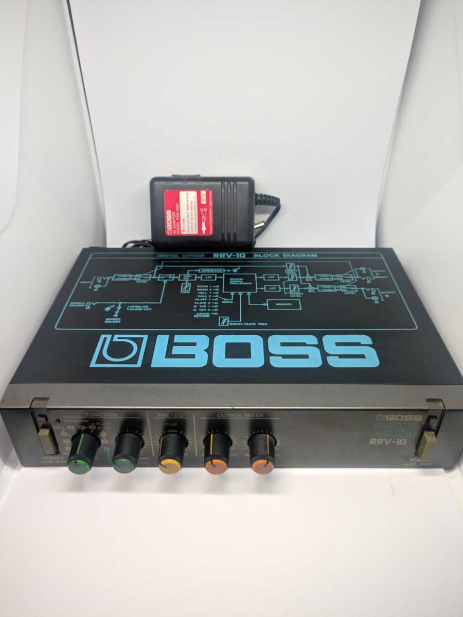 【中古】BOSS エフェクター Digital Reverb デジタルリバーブ RV2 日本製 箱説明書あり 純正アダプター付 の落札情報