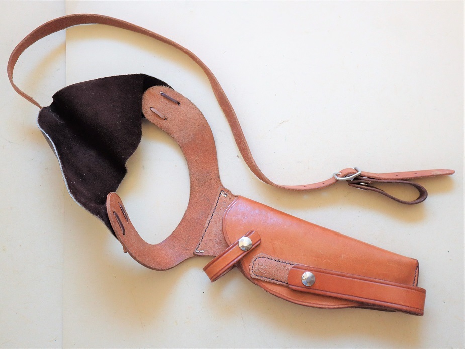 実物　ルイス　“スタスキー＆ハッチ”　ショルダー・ホルスター　６インチ銃身、左利き用 実物 ルイス \u201cスタスキー＆ハッチ\u201d ショルダー・ホルスター ４インチ