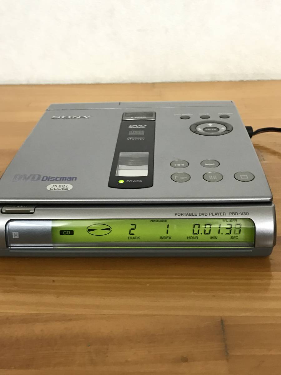 目立った傷や汚れなし （詳細）】完動良品☆SONY DVD Discman (PBD-V30