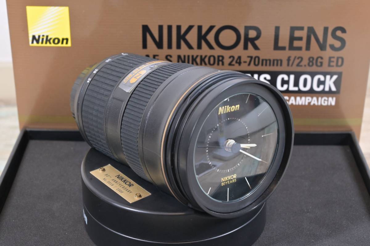 Nikon 40周年　Fマウントクロック 非売品 希少]Nikon ニコン 40周年記念 Fマウントクロック 電池交換済み