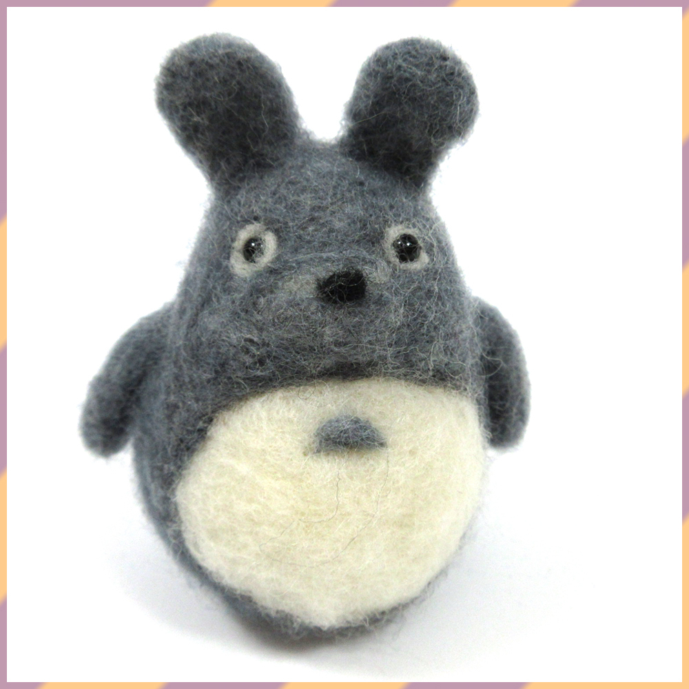 ハンドメイド 羊毛フェルト ぬいぐるみ キャラクター風（未使用に近い 