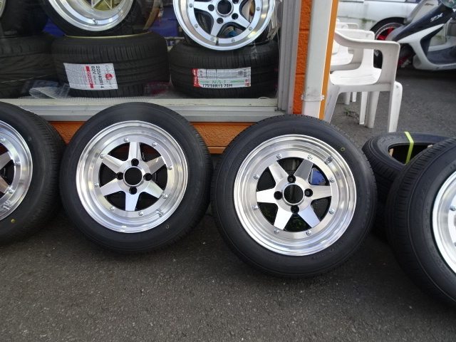新品】復刻版 ロンシャンXR-4 6J-14 165/55R14 セット エブリー 軽