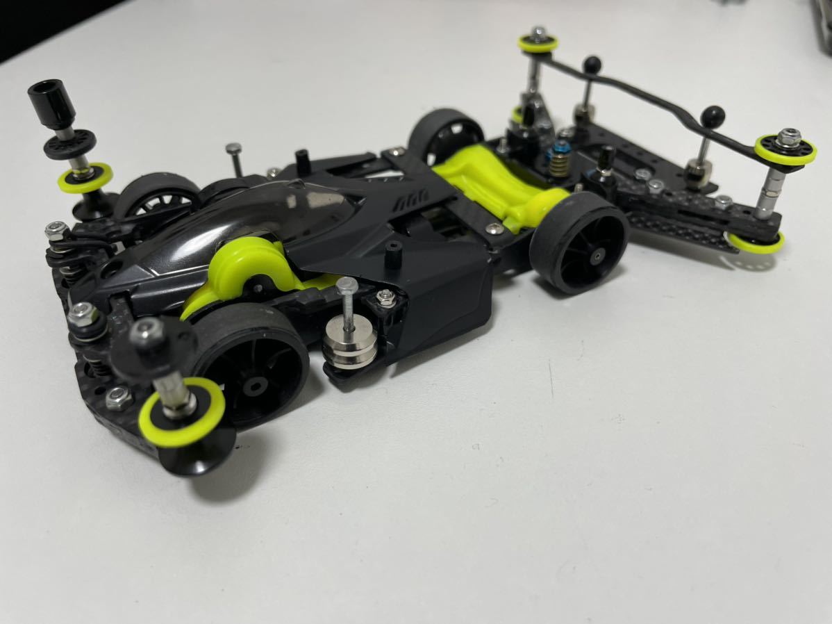 ミニ四駆 MSフレキ 蛍光イエロー ラウディーブル ポリカ カスタム完成品 ミニ四駆 MSフレキ 蛍光イエロー ラウディーブル ポリカ