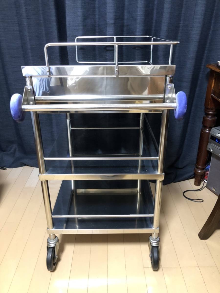 医療用ステンレスワゴン　ドクターキャビネット　回診車　ケビント 医療用ステンレスワゴン ドクターキャビネット 回診車 ケビント