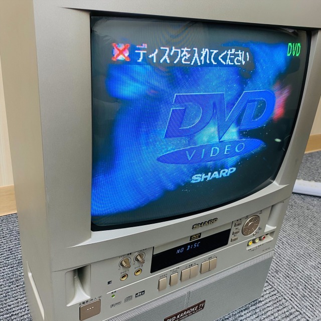 目立った傷や汚れなし】SHARP シャープ DVD KARAOKE TV カラオケ機能 