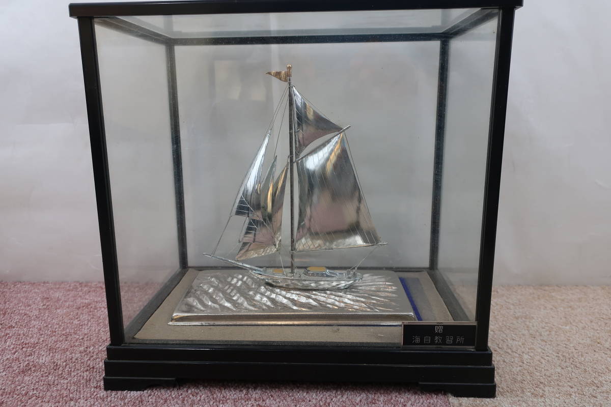 銀製 御所車 牛車 工芸品 レトロ ガラスケース 置物 シルバー 古美術 Yahoo!オークション - 金工 飯田勝美 (造) 銀製御所車 ガラス