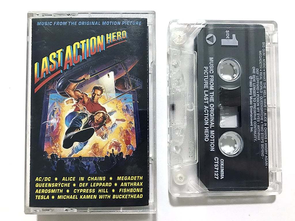 【やや傷や汚れあり】 カセットテープ ハードロック・サントラ『Last Action Hero』AC/DC「Big Gun」ほか ...