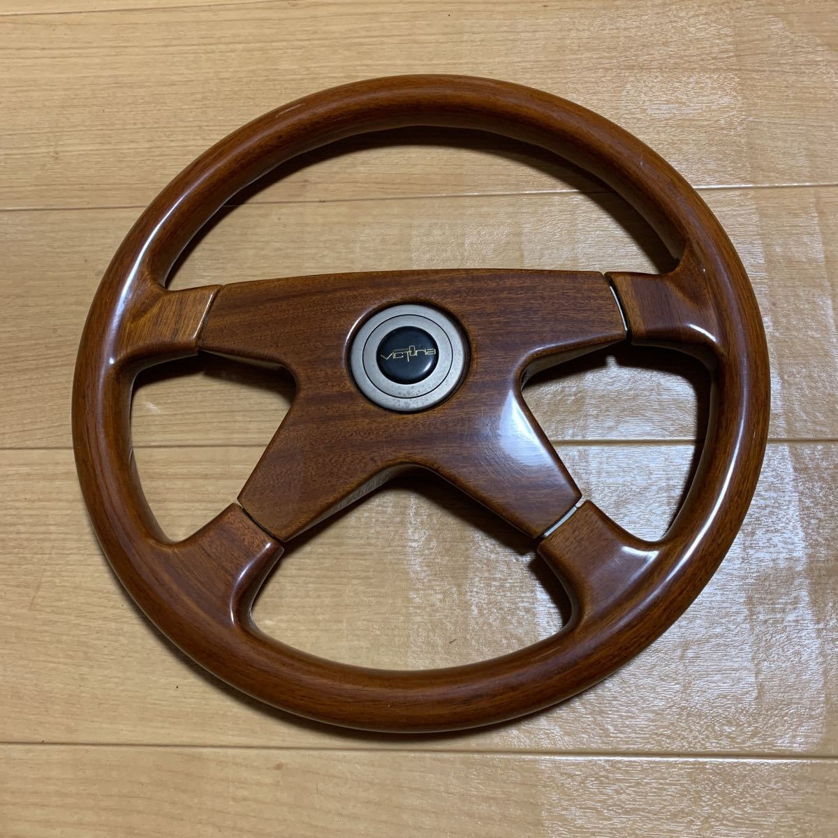 中古】日野用ボス付き Victor ウッドハンドル 45π ステアリング ...