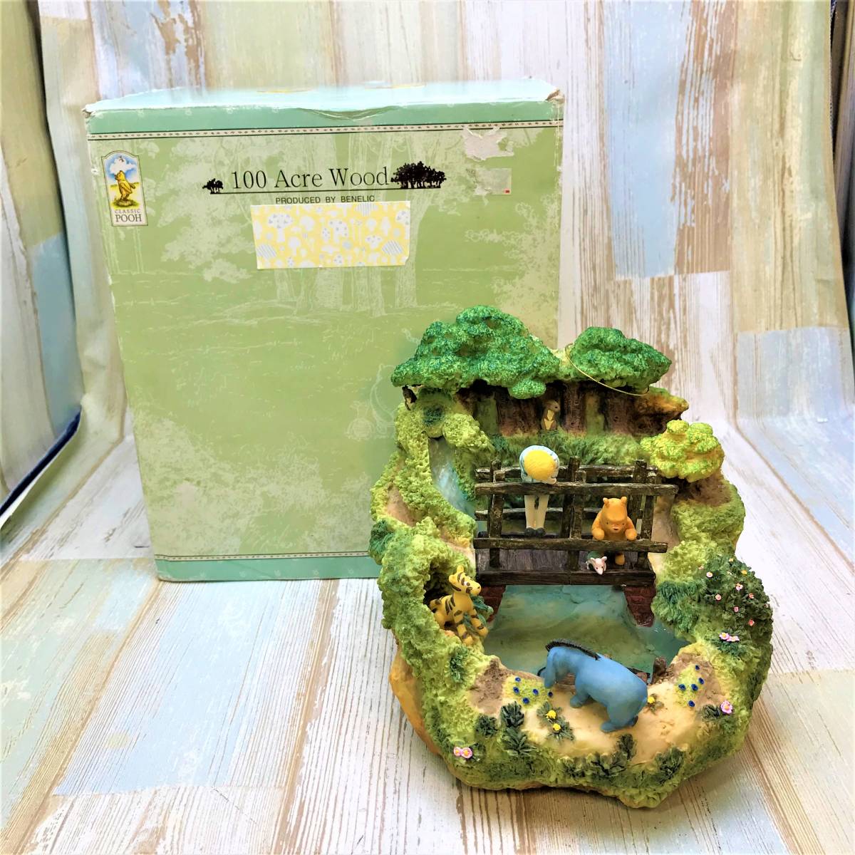 Disney クラシックプー 100AcreWood pooh 置き物2つセット 希少
