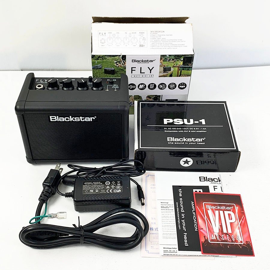 【目立った傷や汚れなし】Blackstar ブラックスター アンプ FLY 3 WATT MINI AMP ACアダプター(PSU1)付き