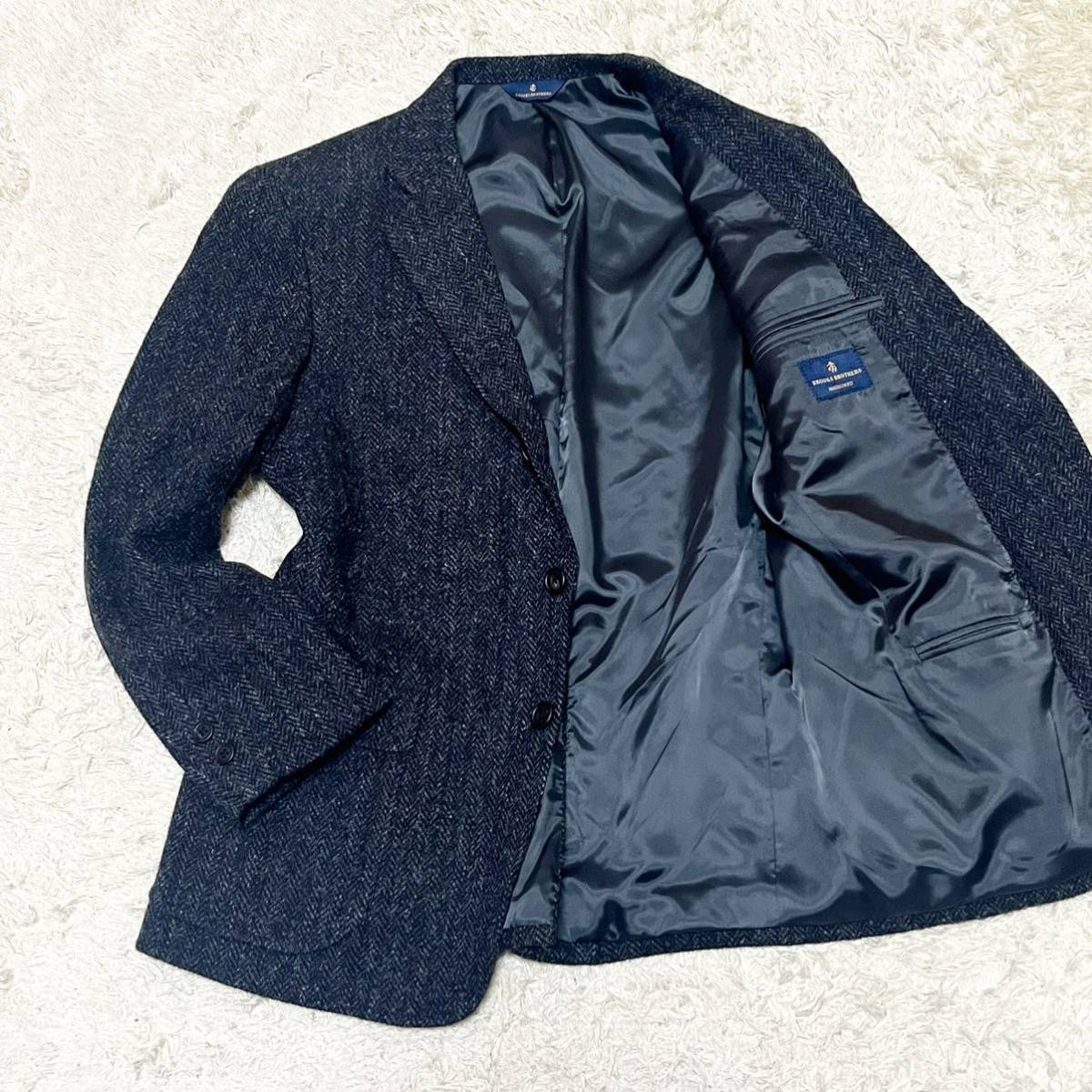 【目立った傷や汚れなし】Brooks Brothers Harris Tweed Jacket ブルックスブラザーズ ハリスツイード