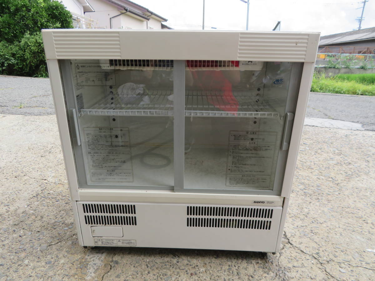 サンヨー SSR-DX280A キャスター付き5面ガラス冷蔵ショーケース