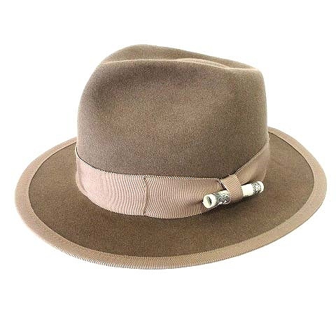 the fat hatter グレー ウールフェルトハット