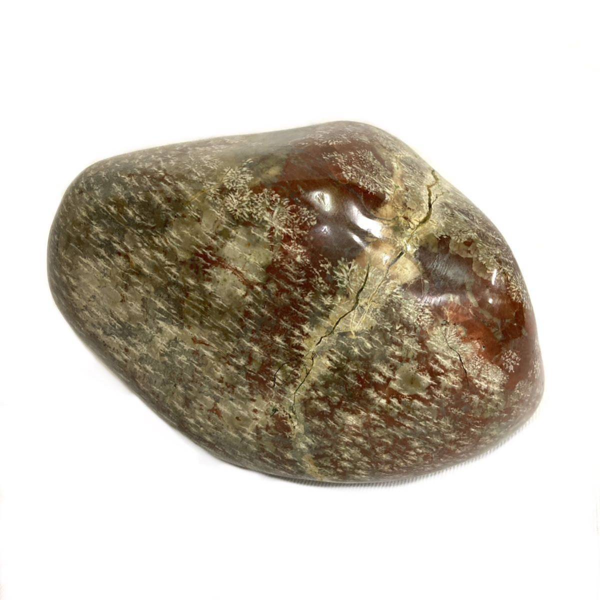 鑑賞石 メノウ 瑪瑙 1.3キロ 観賞石 孔雀石 ジャスパー 菊花石