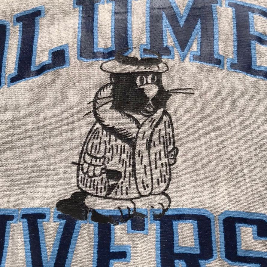 【目立った傷や汚れなし】スペシャル出します 80s トリコタグ 超レアなカレッジロゴ×マスコット両面プリント チャンピオン リバースウィーブ