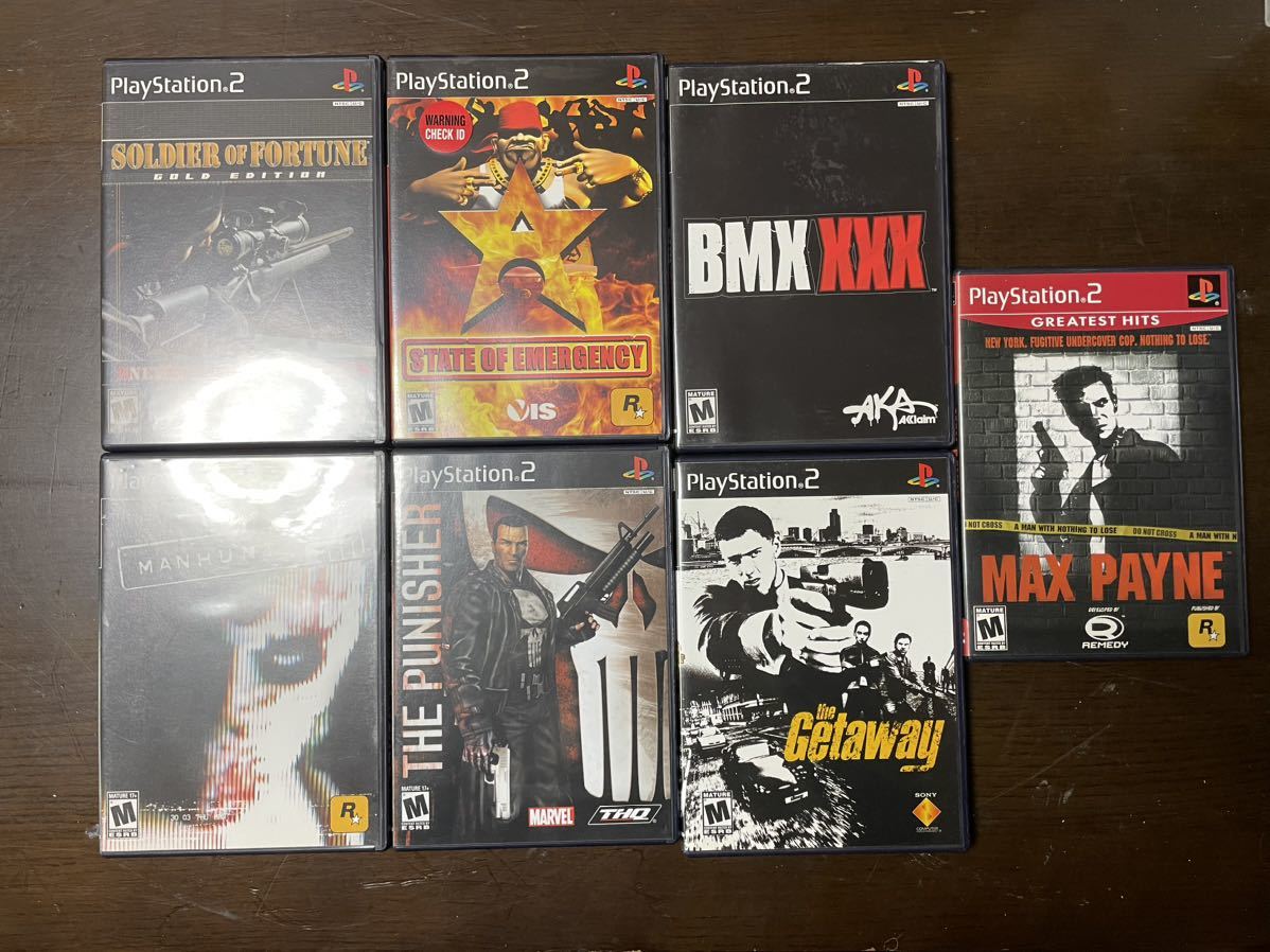 PS・プレイステーション・ソフト・38枚セット/やや傷や汚れあり PS2ソフト 7本セット やや傷や汚れあり】PS2 海外版ソフト7本