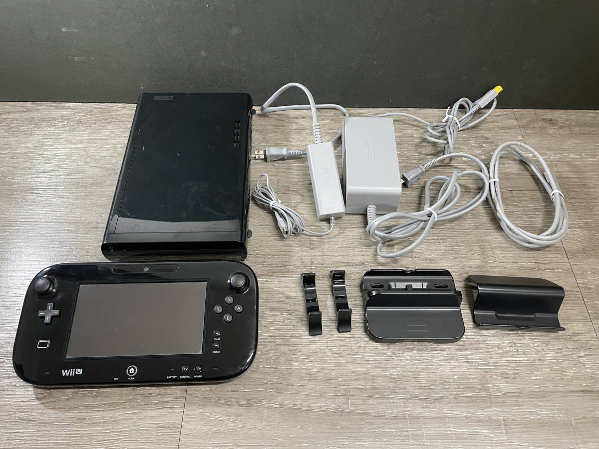 Wii U 本体 ブラック 付属品あり 任天堂 WiiU ブラック 本体 付属品