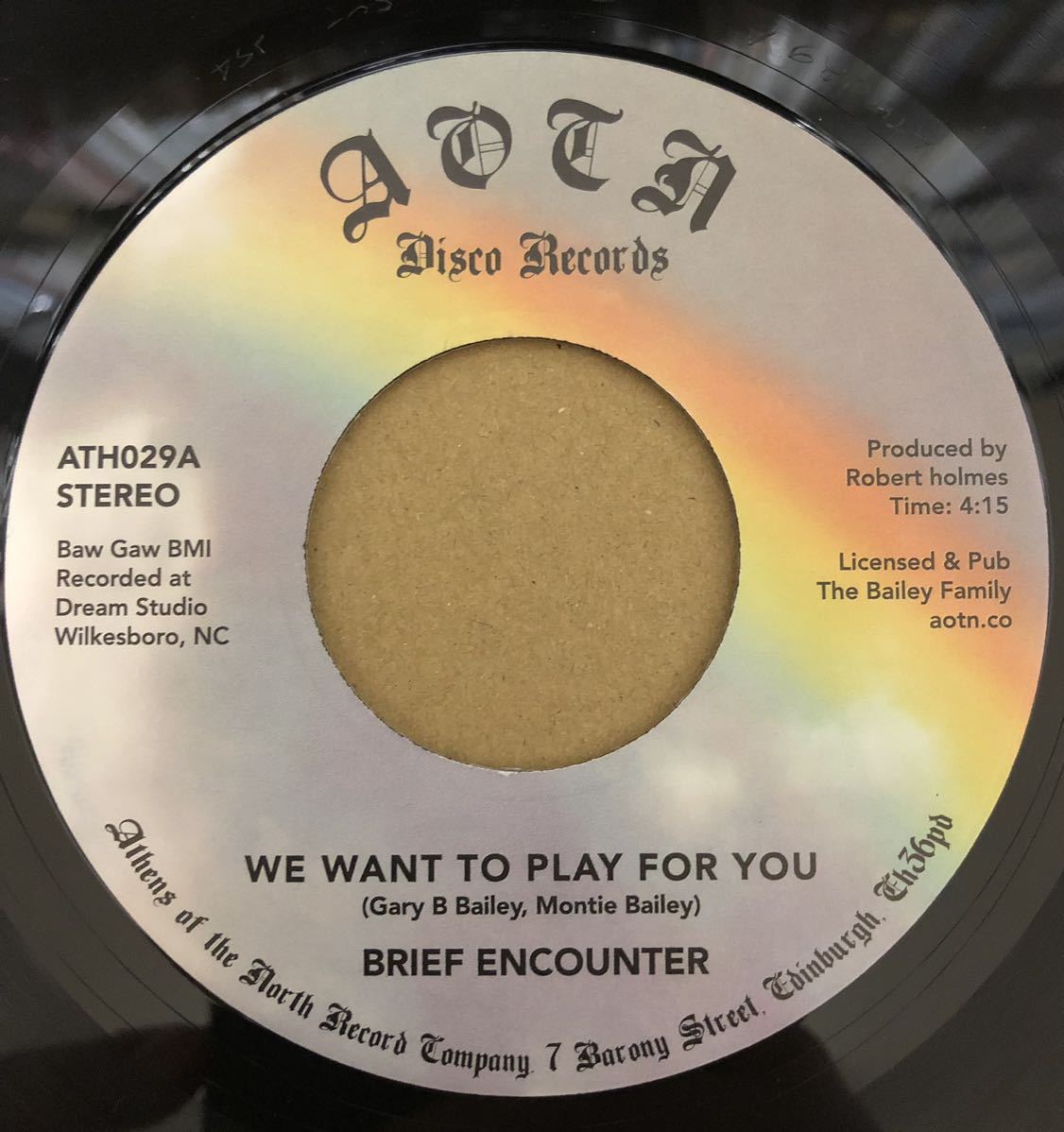 【目立った傷や汚れなし】試聴45：Brief Encounter ★ We Want To Play For You / Sweet