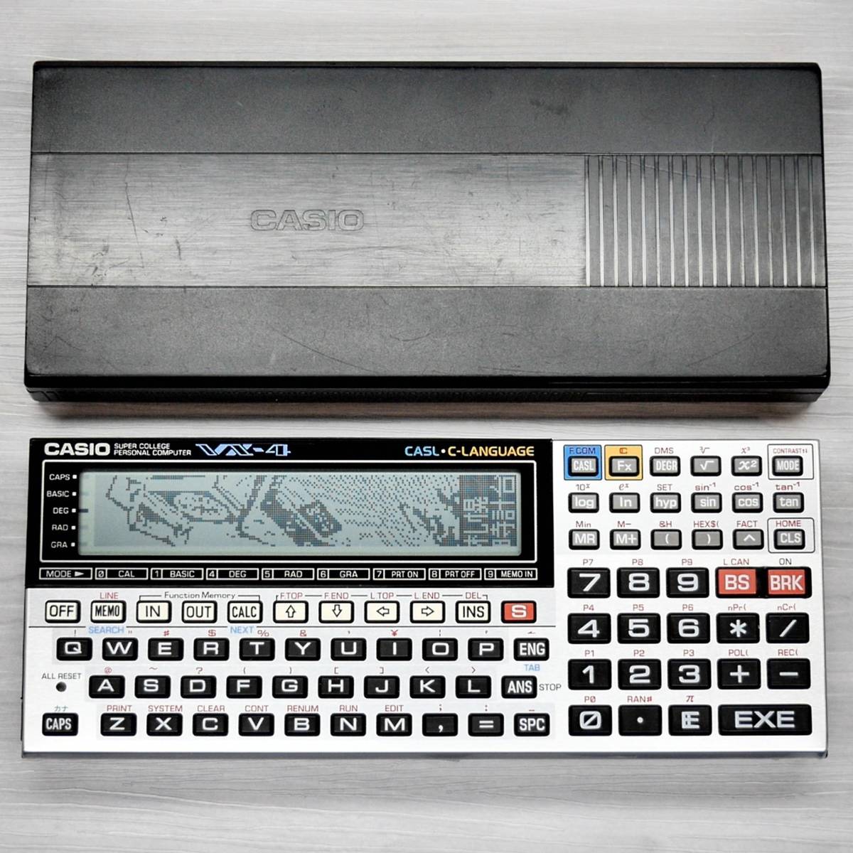 傷や汚れあり】CASIO VX-4 メモリ 8→64KB 増設済 ポケット