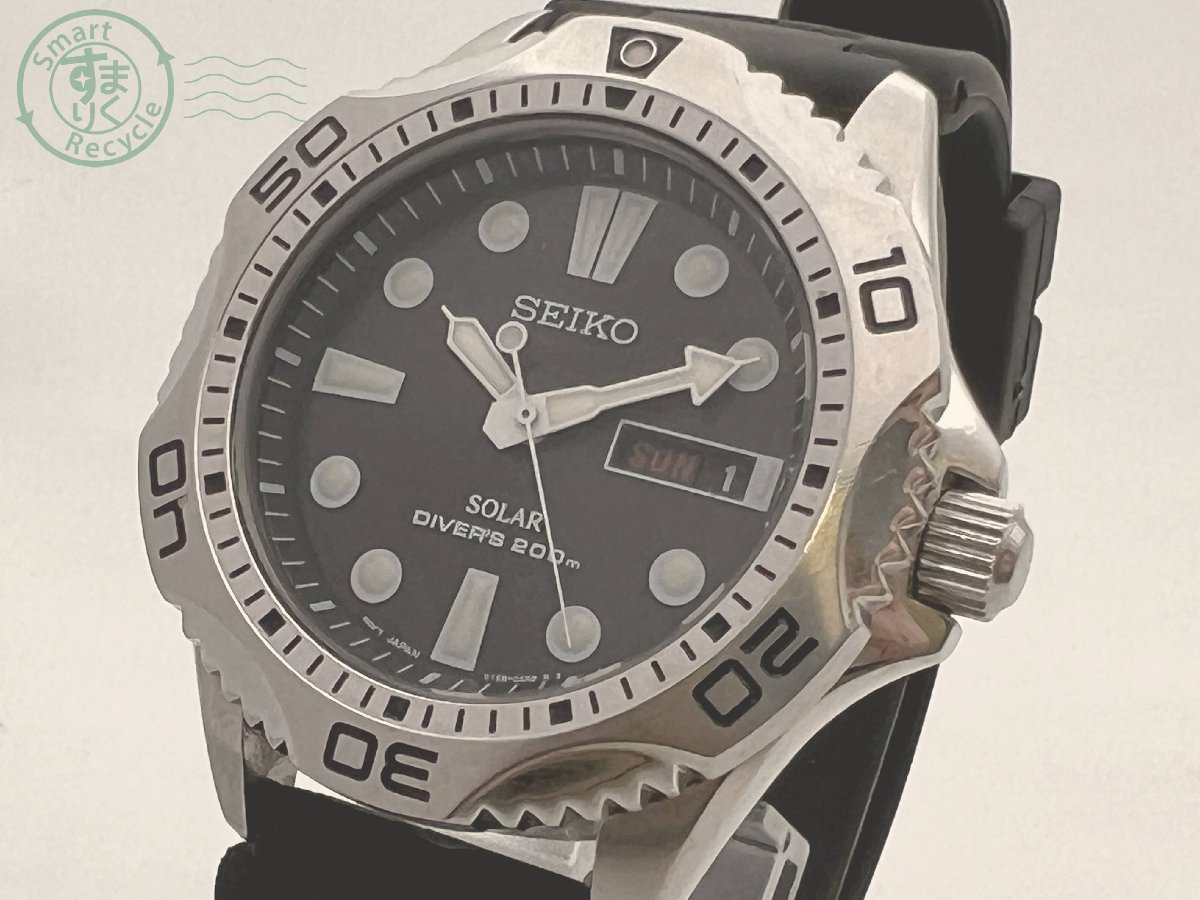 時計 SEIKO ソーラー ダイバーズ 200m V158-0AE0 セイコー 海外