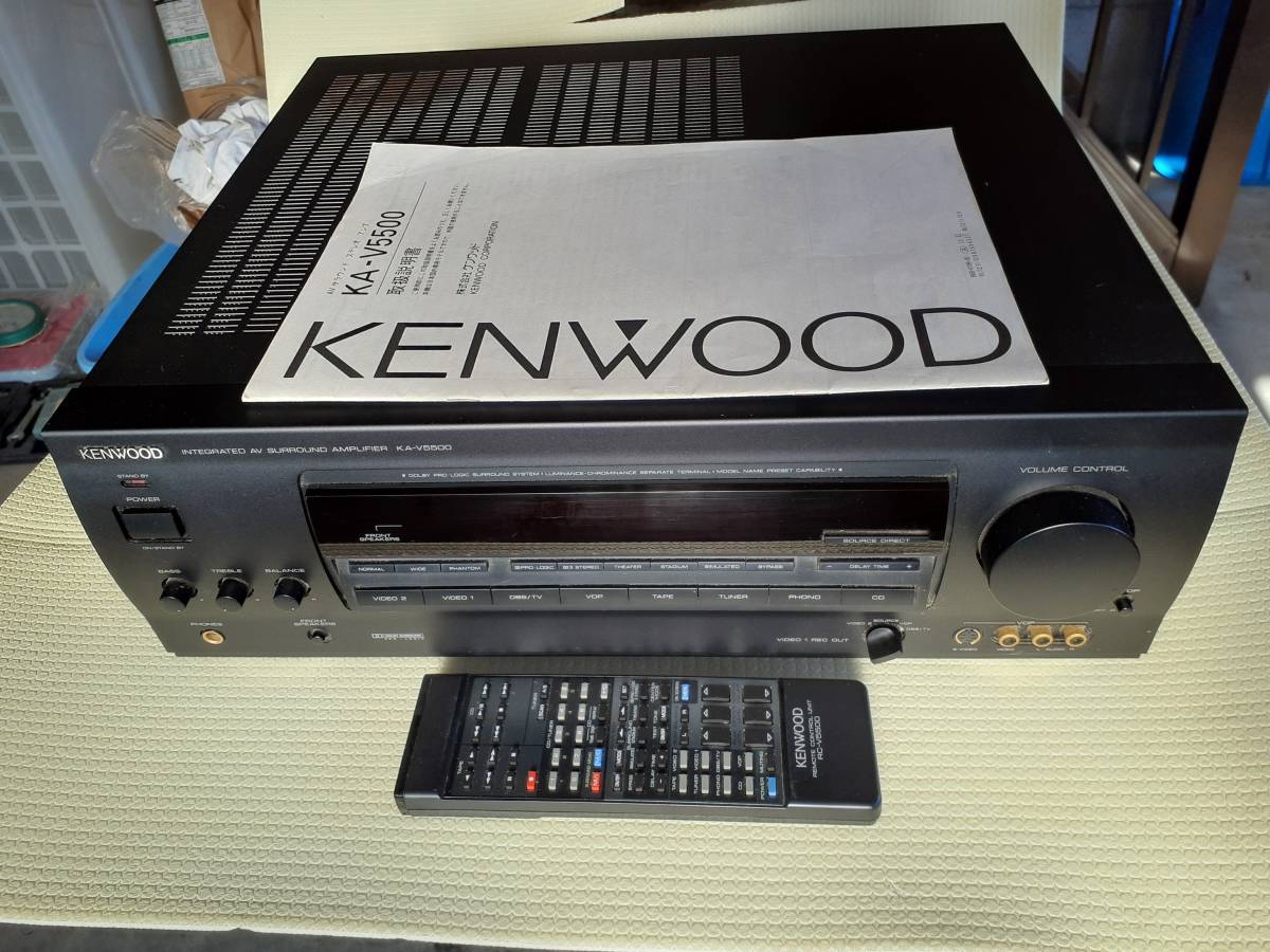 目立った傷や汚れなし】KENWOOD AVアンプ KA-V5500 リモコン、取説付き