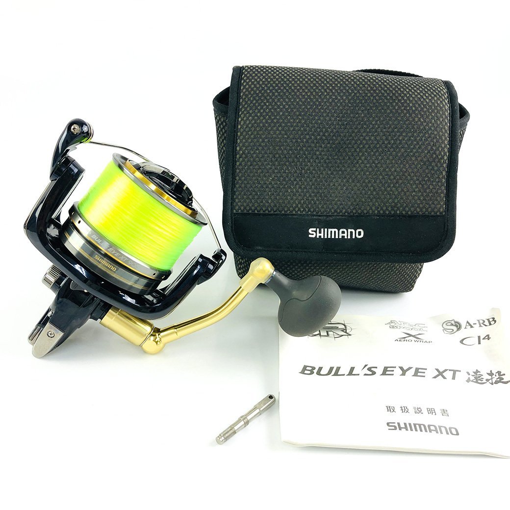【未使用】【実釣未使用】シマノ ブルズアイ XT 遠投 9050 日本製 スピニングリール 袋 SHIMANO BULL'S EYE XT