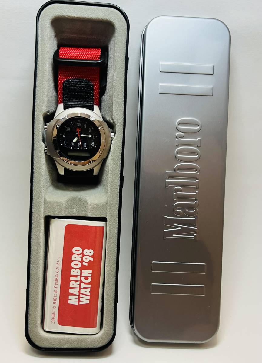 未使用に近い】希少 動作未確認 SEIKO セイコー Marlboro マルボロ