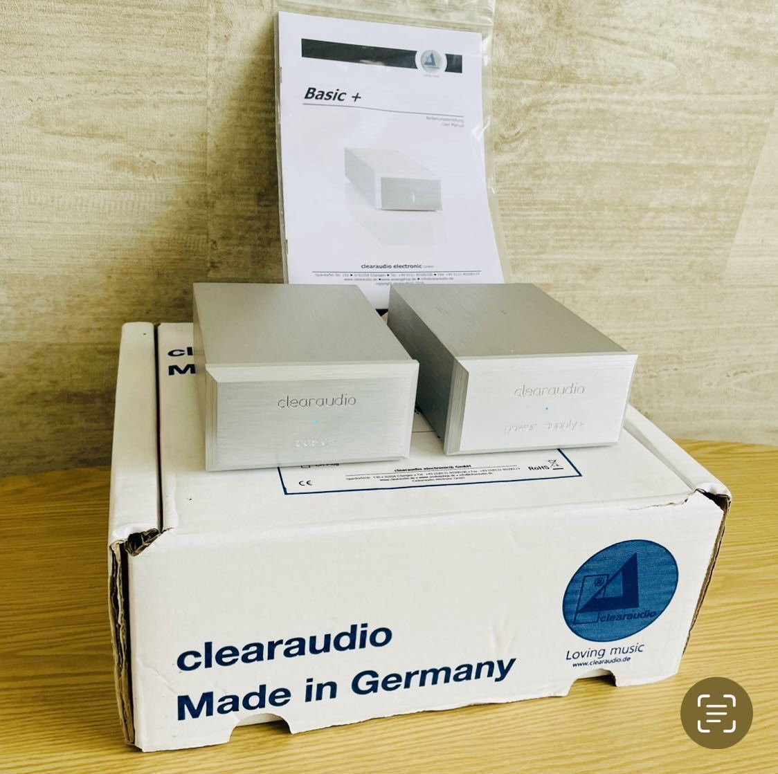 【目立った傷や汚れなし】★電源確認済 clearaudio GmbH クリアオーディオ basic+ power supply+ 箱 説明書付 ...