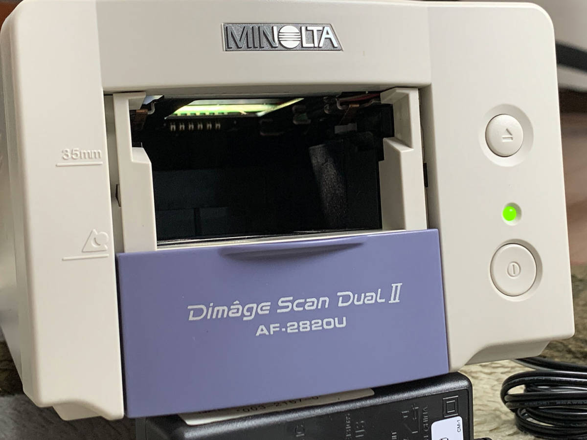【未使用に近い】MINOLTA Dimage Scan Dual Ⅱ ミノルタ 35mm フィルムスキャナ Windows 11 互換