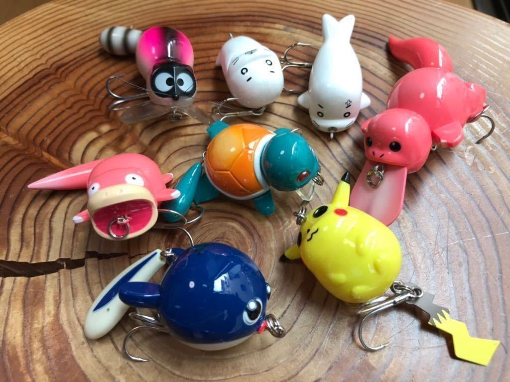 ポケモン ルアー バス釣り ごまちゃん ピカチュウ ゼニガメ ヤドン