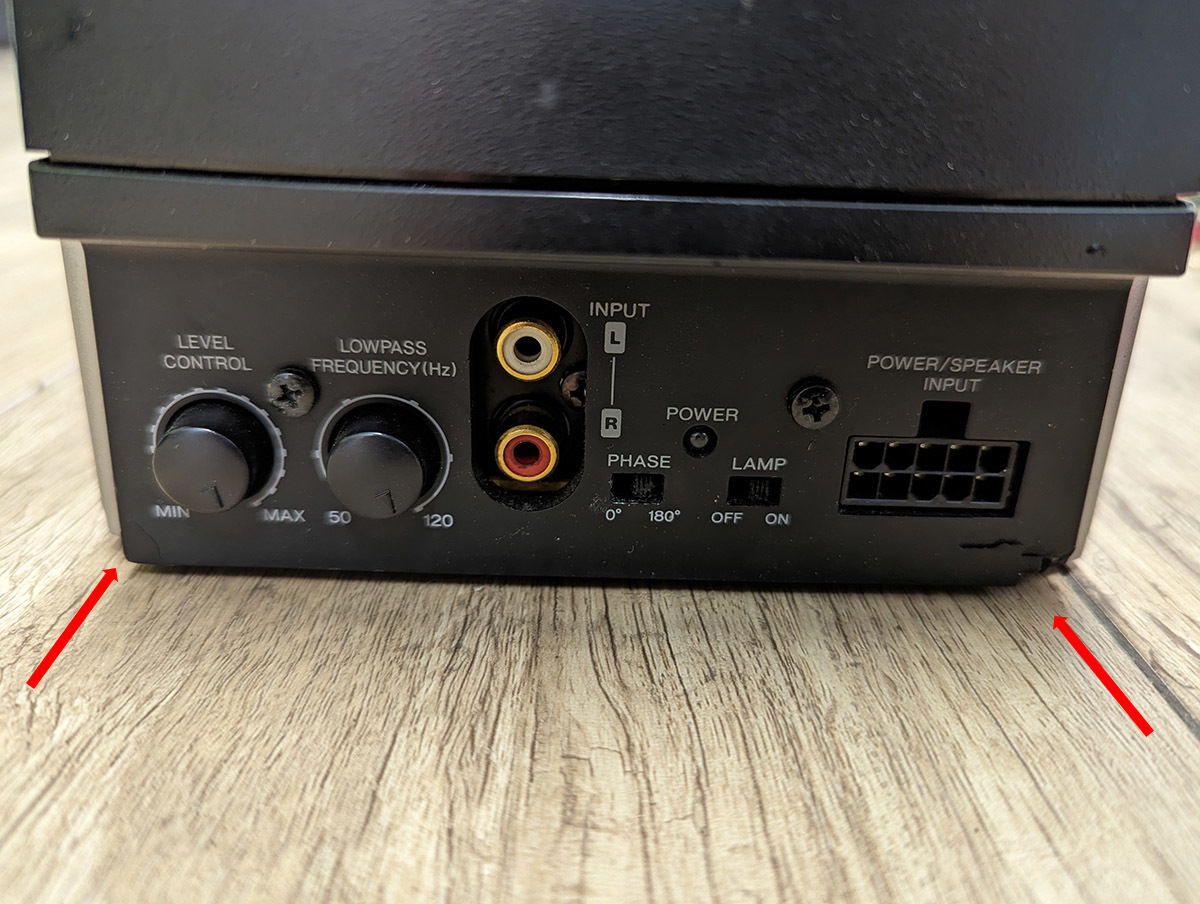 【良好】KENWOOD KSC-SW1300 アンプ内蔵サブウーファー KENWOOD アンプ内蔵サブウーファー KSC-SW1300 （Kenwood ksc