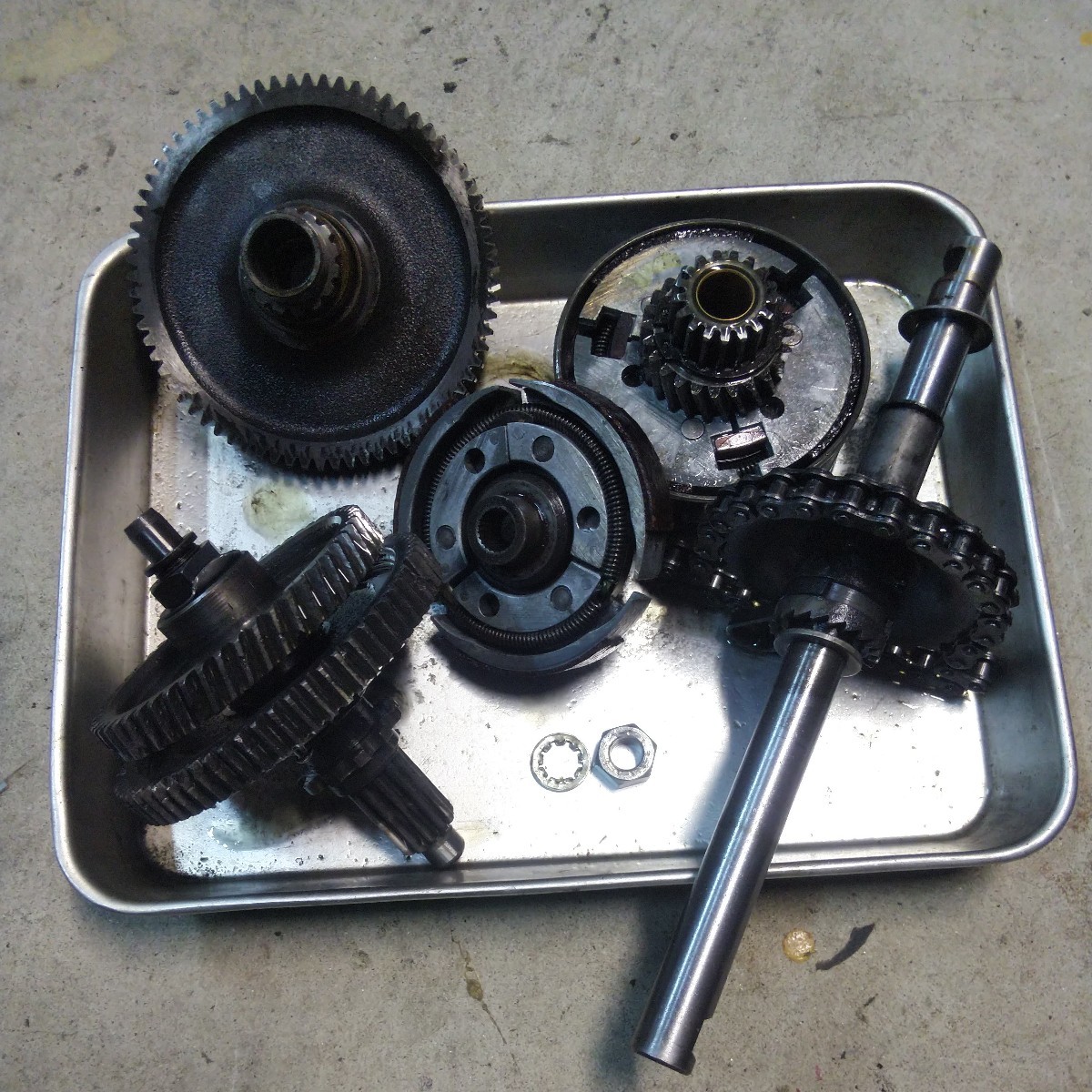 【やや傷や汚れあり】tomos トモス ミッションギア ペダルシャフト クラッチ エンジン 部品取り エンジンバラ売りの落札情報詳細