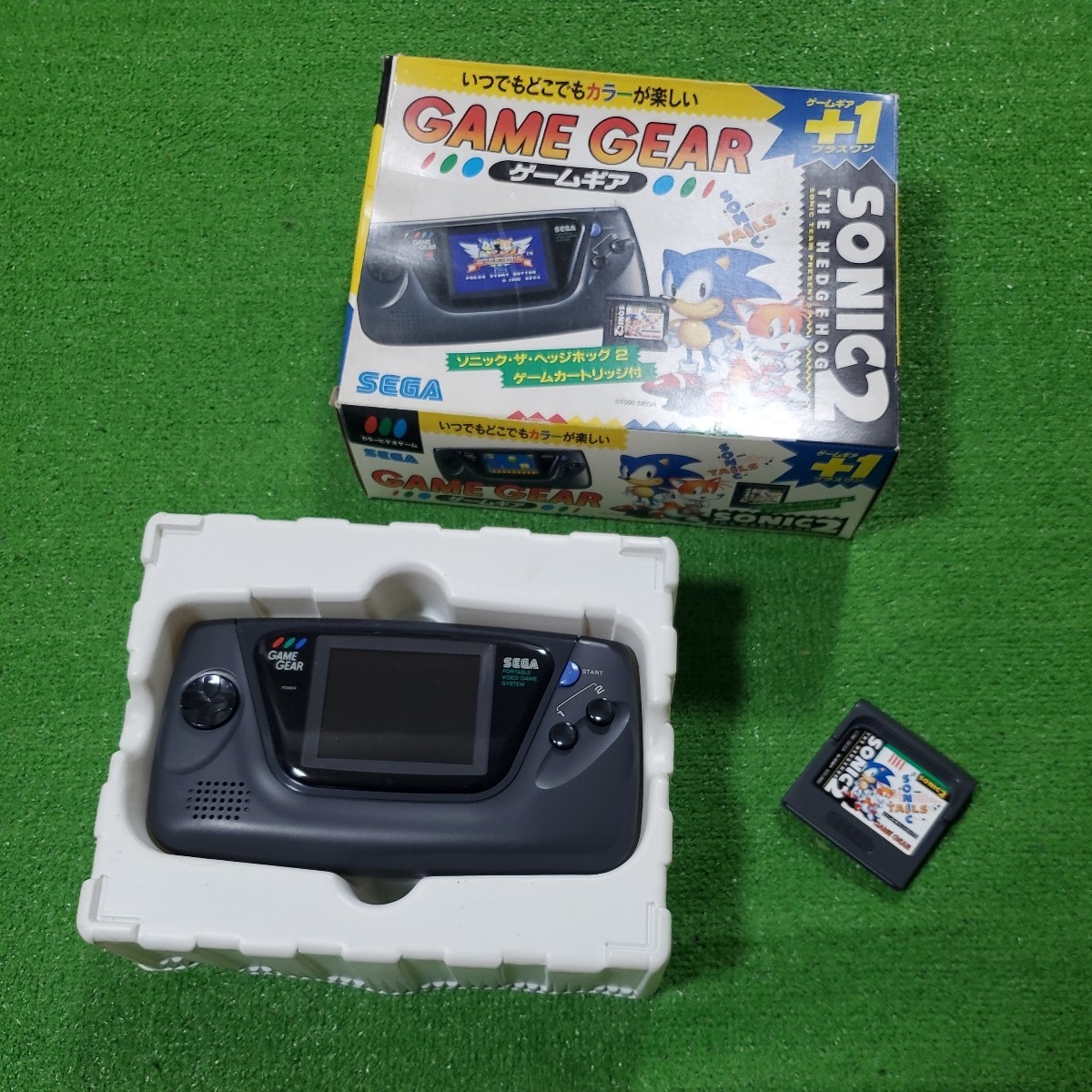 【やや傷や汚れあり】SEGA セガ GAME GEAR ゲームギア +1 プラスワン 本体 通電確認済み HGG3210 ソニック ザ