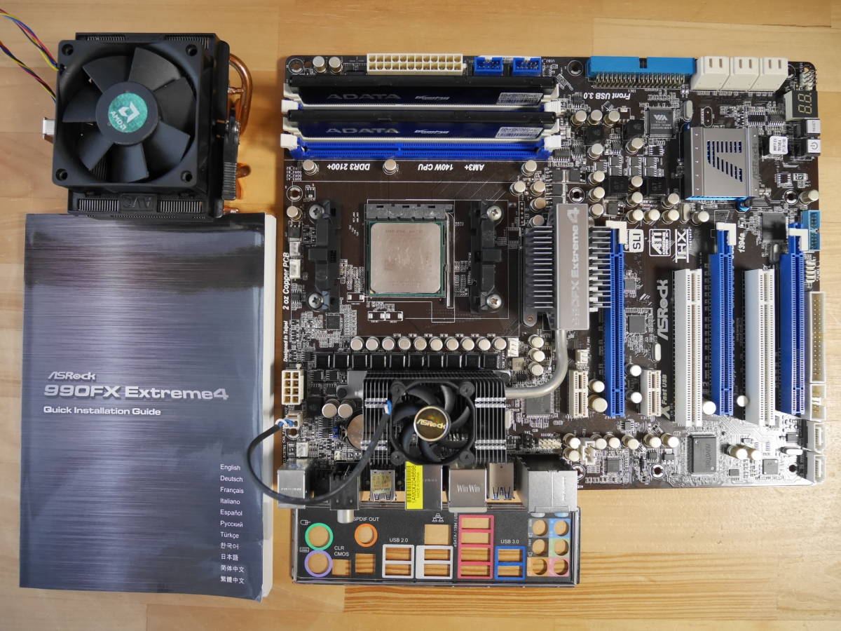 やや傷や汚れあり】ASRock 990FX Extreme4 AMD AM3+ Micro-ATX