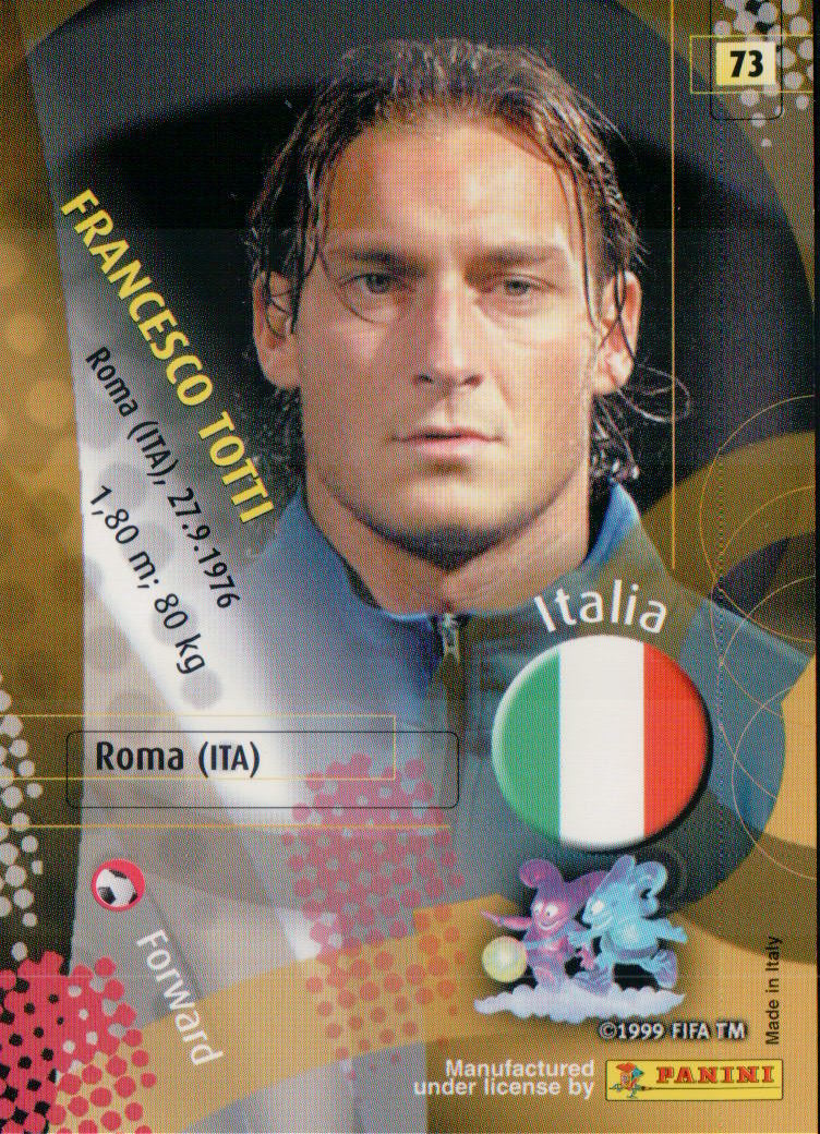未使用に近い】イタリア代表 フランチェスコ・トッティ PANINI 2002