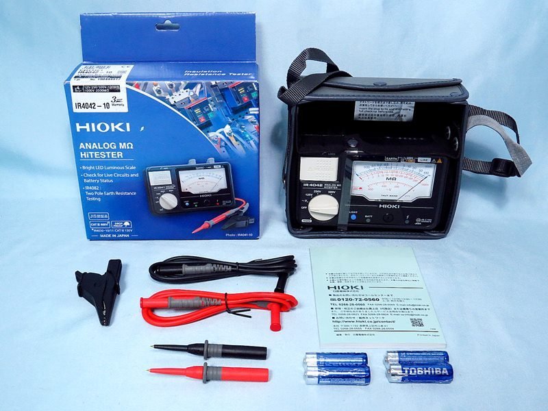 日置電機 HIOKI メグオームハイテスタ IR4032−11 成績表付 220×180×65MM IR4032-11SEISEKITUKI 新品HIOKI アナログ 絶縁抵抗計 IR4032-11 即納在庫品「直送」日置