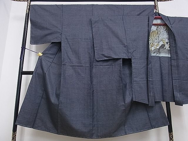未使用】花美人□男性 男柄の最高峰 西郷柄 西郷絣 本場大島紬