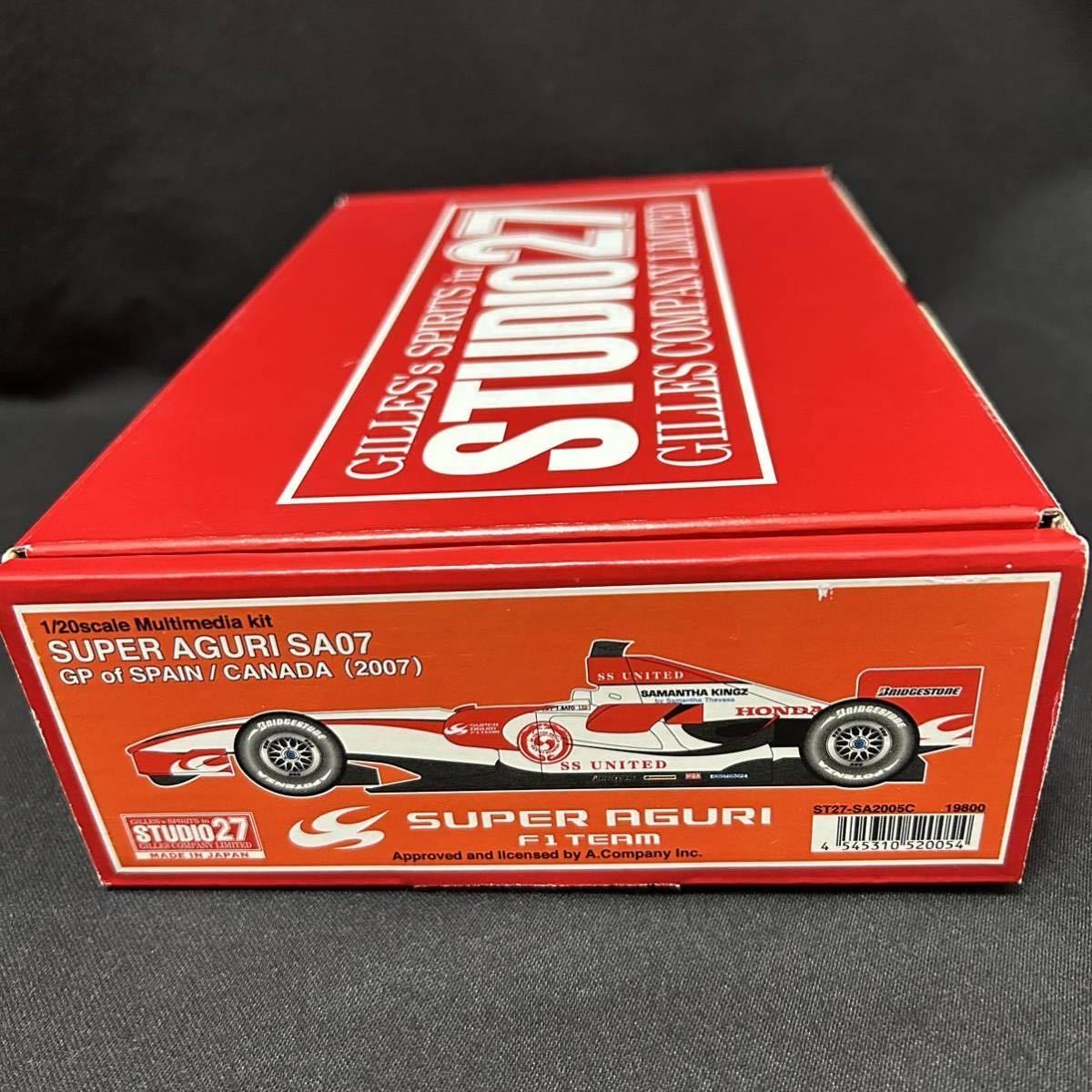 MINICHAMPS 1/43 SUPER Aguri Honda Sa07 Takuma Sato 2007 EUR 136,99