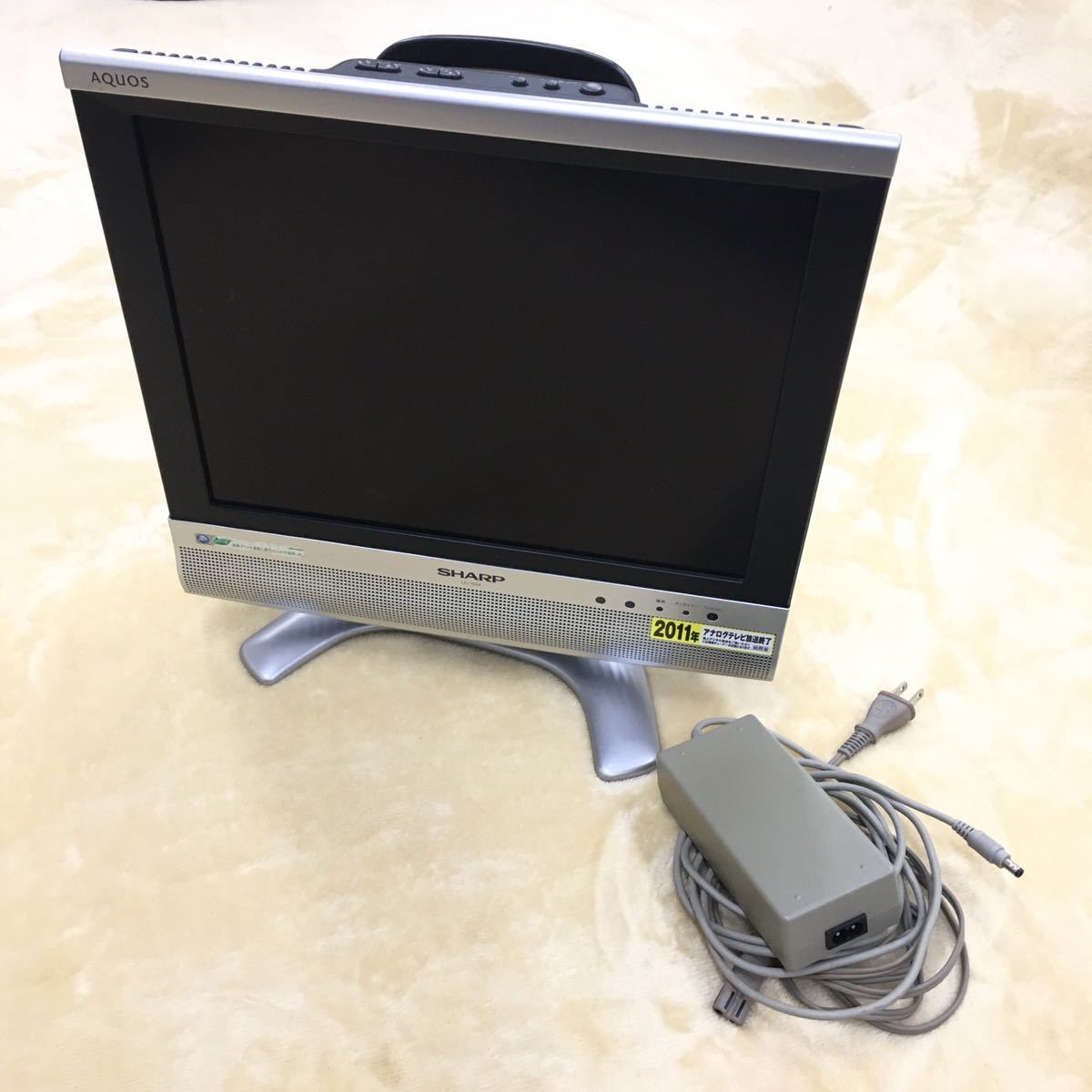 【やや傷や汚れあり】SHARP AQUOS シャープ アクオス LC15S4S アナログテレビ 液晶モニター アダプターセット リモコン