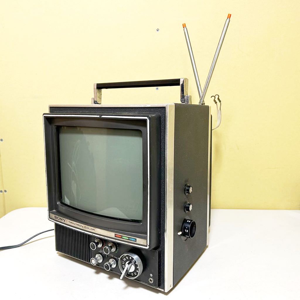 【やや傷や汚れあり】E12B SONY ソニー トリニトロン カラーテレビ レシーバー KV1010U 昭和レトロ ヴィンテージ ジャンク