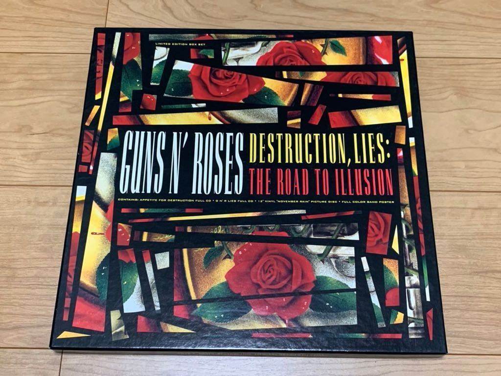 【目立った傷や汚れなし】★レア限定BOX Guns N’ Roses Destruction, Lies The Road To