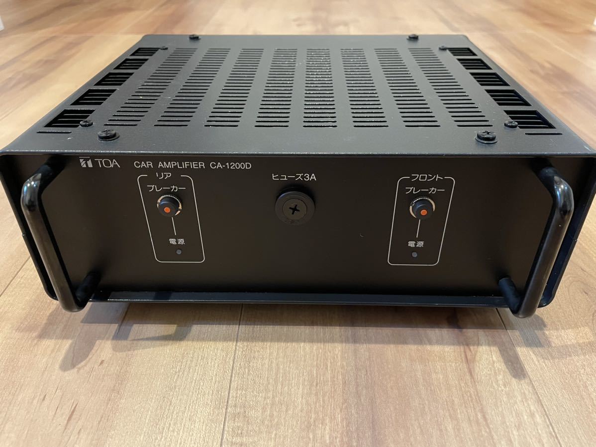 やや傷や汚れあり】TOA CA-1200D 車載用パワーアンプ 120W 電源 12V