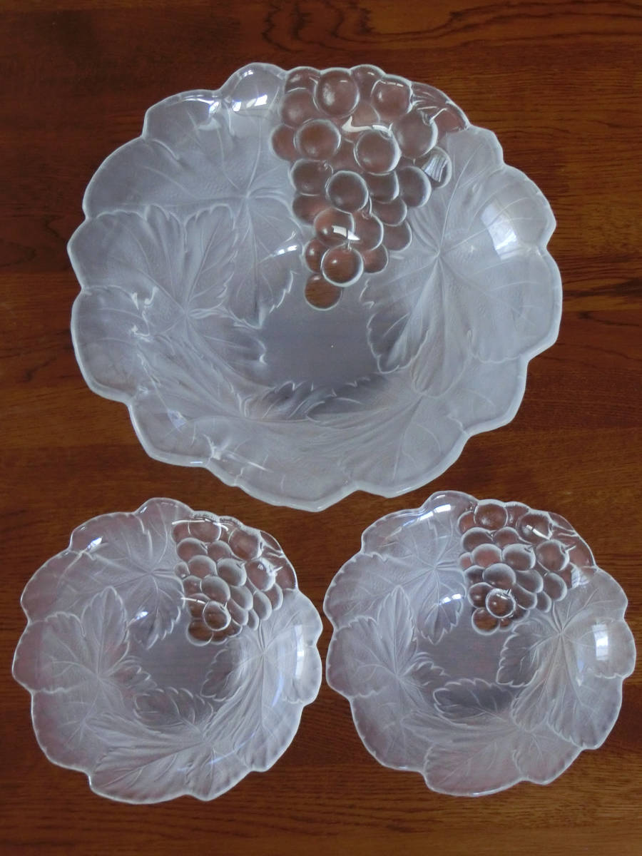保谷クリスタル 小鉢 5個 セット HOYA 昭和 レトロ 小皿 ガラス きよし 